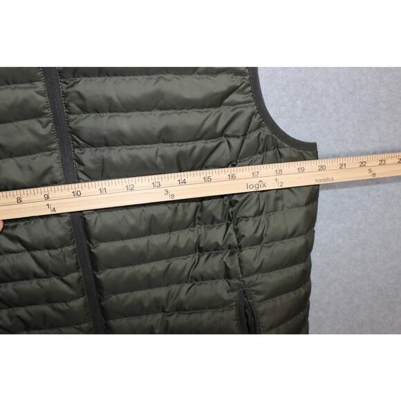 Eddie Bauer EB650 Down/Polyester Quilted Vest Womens Size Large Green - Picture 3 of 7